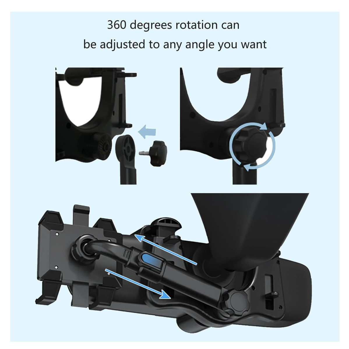 Miniatura 4 de Soporte Holder Retrovisor Carro 360